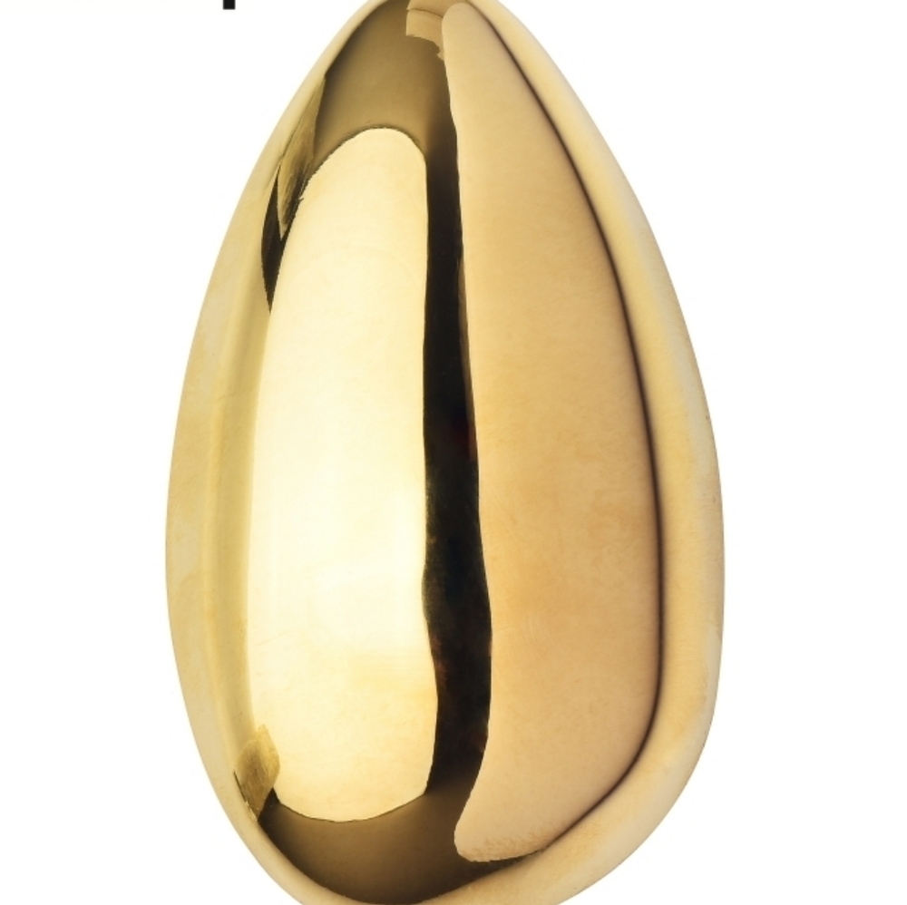 Stainless Steel Gold Egg Brooch